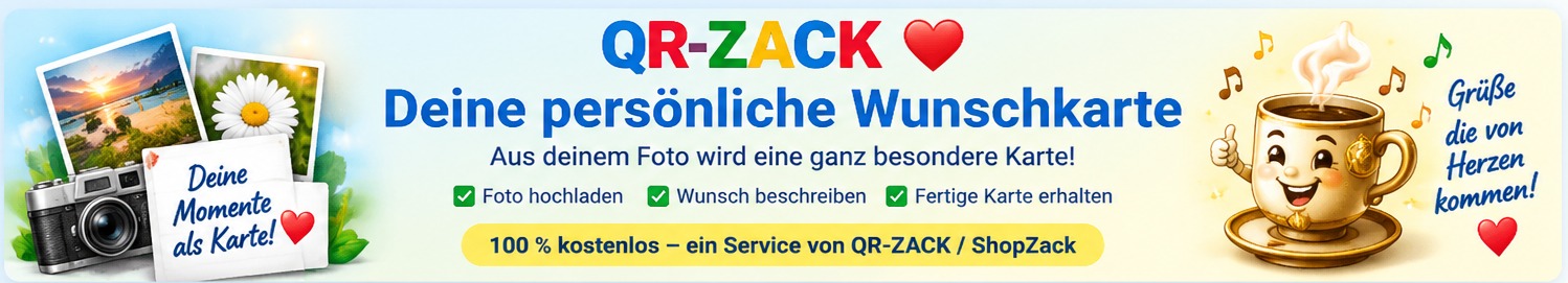 QR-ZACK – Deine persönliche Wunschkarte