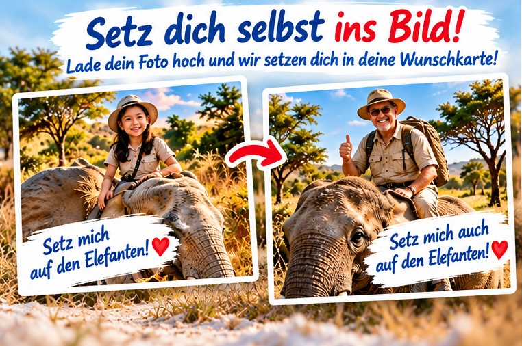 Eigenes Foto in Safarimotiv einsetzen